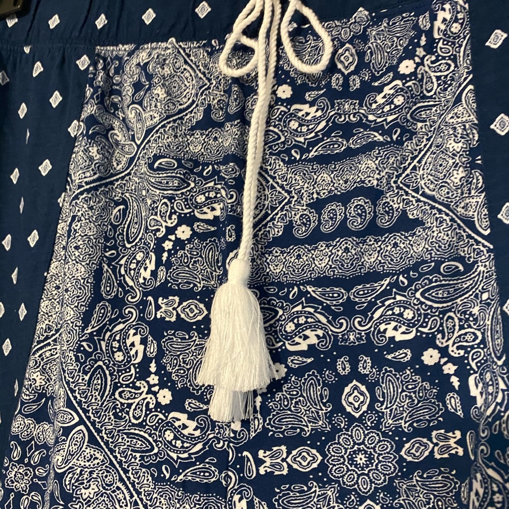Navy bandana theme pajamas by Lane Bryant.